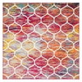 thumbnail image 3 of Unique Loom Trellis Frieze Collection Area Rug - Rounded (7' 10" Square Multi/Black), 3 of 7