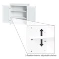 thumbnail image 6 of RiverRidge Ellsworth 2-Door Bathroom Linen Storage Cabinet and Laundry Shelf - White, 6 of 10