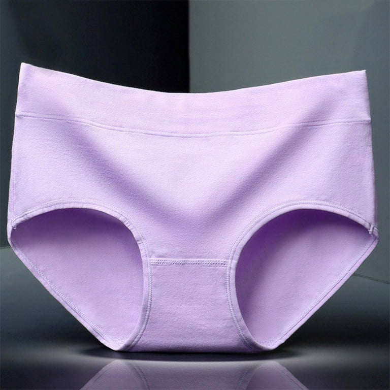 Spdoo Womens Underwear, Cotton Mid Waist Underwear for Women Full Coverage  Soft Comfortable Briefs Panty, Skin XL 