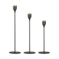 thumbnail image 2 of 3Pcs Matte Black Candle Holders for er Candles, Metal Decorative Candlestick, 2 of 8