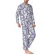 thumbnail image 2 of Fotbe Lavender Flowers Pijama de Hombre con Estampado de Manga Larga, Conjunto de 2 Piezas, Ropa de Dormir Suave y Cómoda con Bolsillos-Large, 2 of 7