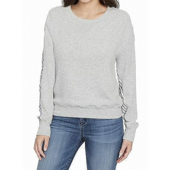 William Rast Women's Small Tie-Back Stripe Sweatshirt