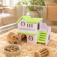 thumbnail image 7 of Wooden Hamster Hideout House, Duplex Villa Design Labyrinth for Small Animals, Multi-Level Cage Decor for Gerbils & Mice, Natural Sleeping Hut, Valentines Day Gift, 1Pack A, 7 of 7