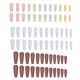 thumbnail image 1 of Uñas postizas de cobertura completa para mujeres y niñas (3 cajas, 24 piezas cada una) 1089, 1 of 6