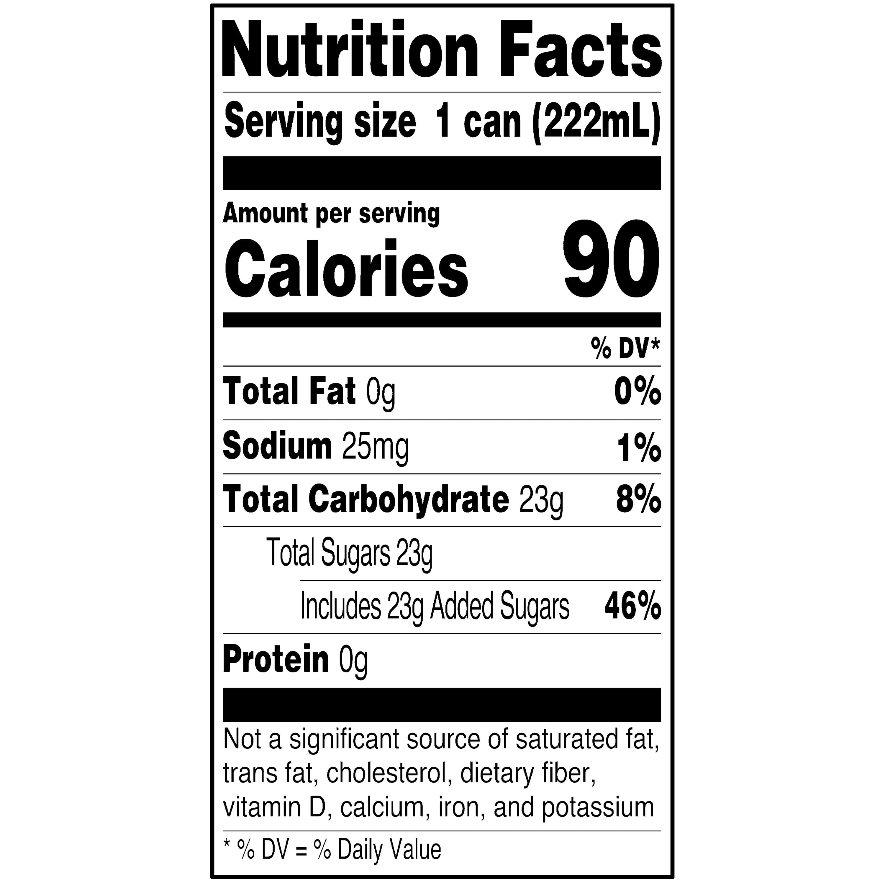 (4 pack) Great Value Ginger Ale, 7.5 fl oz, 6 Pack Cans