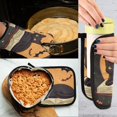thumbnail image 5 of Yayeee Oven Mitts and Pot Holder Set of 2 Heat Resistant Kitchen Gloves Baking Hot Pad, Orange Halloween Cat, 5 of 5
