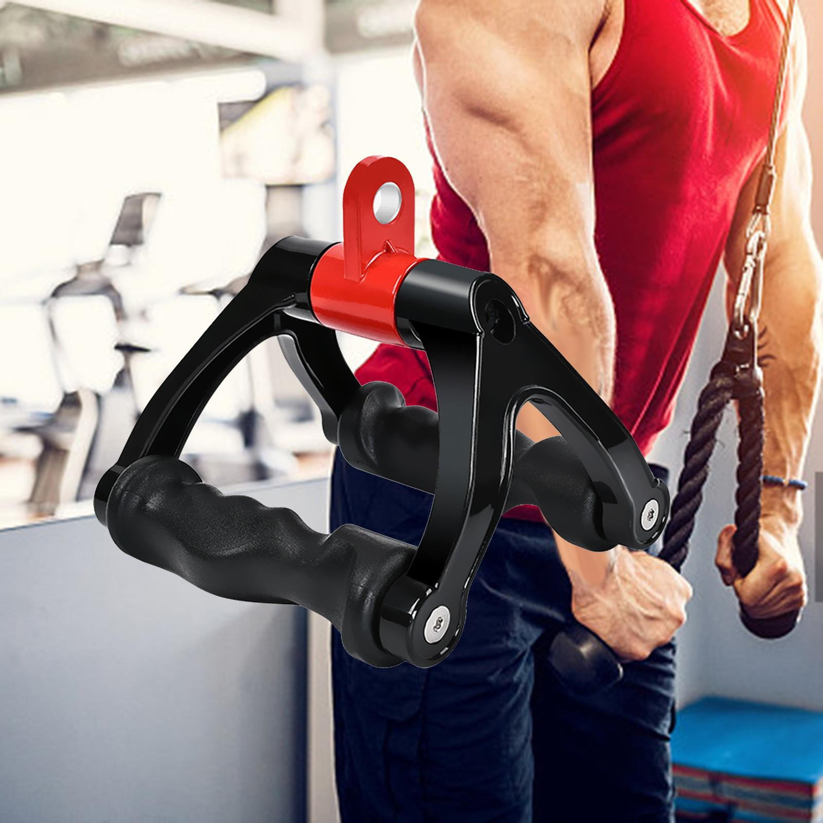 Two D Rowing Cable Attachment Cable Machine Accessories Training Down Machine Row Attachment for Home Gym Fitness