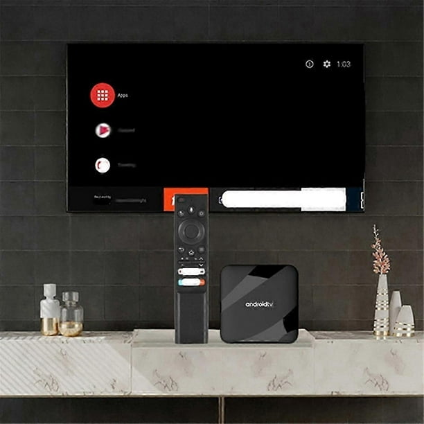 ATV Android 14 Smart TV Box 4GB+64GB AV1 S905W2 Quad-Core Dual WiFi Voice Remote Media Player 8K 4K