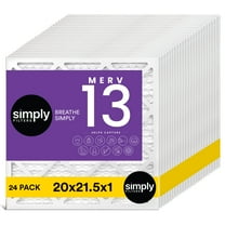 Simply Filters 20x21.5x1 MERV 13, MPR 1500, AC Furnace HVAC Air Filter (24 Pack)