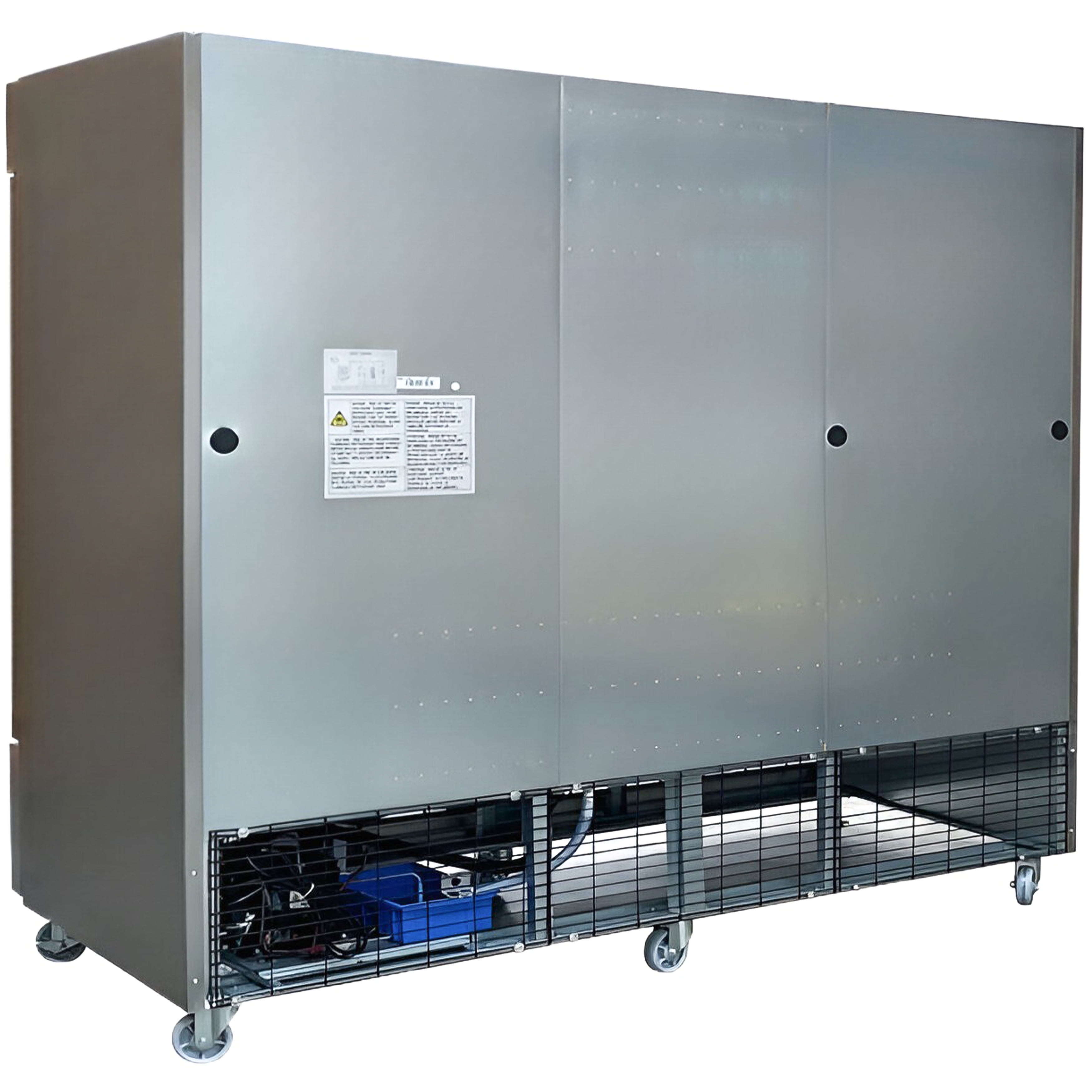 81 in. Commercial Upright Reach-In 3 Door Refrigerator in Stainless Steel 64.8 Cu. Ft. NSF ETL