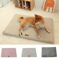 thumbnail image 2 of Memory Foam Pet Bed with Removable Washable Faux Fur Cover Orthopedic Waterproof Dog Bed for Crate Anti-Slip Bottom Dog Bed (grey,XXL105x65cm pet 45kg), 2 of 7