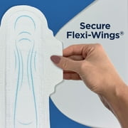 Equate Ultra Thin Pads with Flexi-Wings, Overnight Absorbency, Size 4, 28 Count