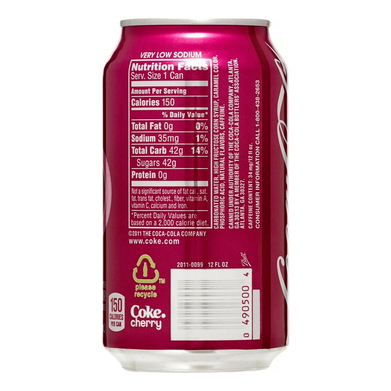 Coca-Cola Cherry Soda Pop, 12 fl oz, 12 Pack Cans - Walmart.com