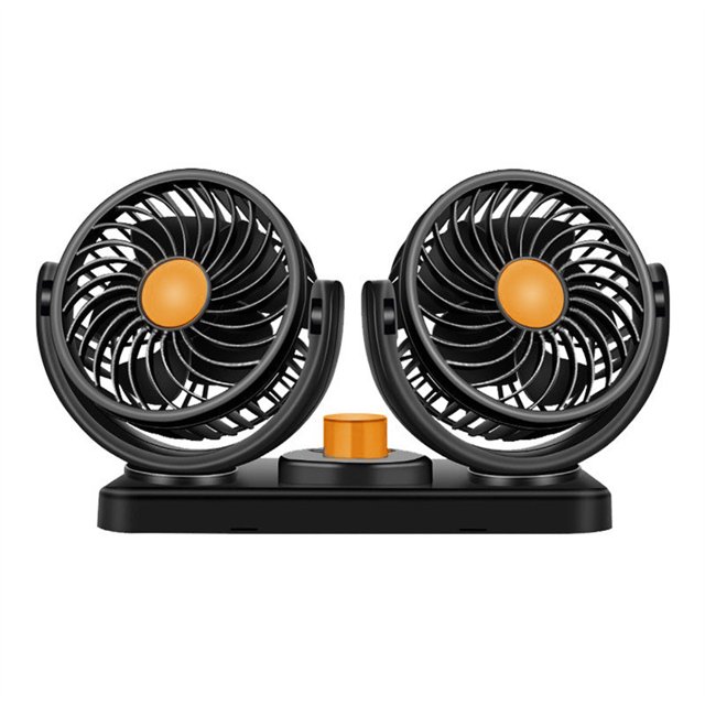 Kenally Ventilador de refrigeración para coche eléctrico Dispositivo de ventilación para salpicadero delantero Interior giratorio de 360 grados Accesorios para motos 24V Naranja Kenally VI015326-02B