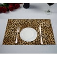 thumbnail image 1 of EREHome wild animal pattern Placemat Table Mat Cup Mat 12x18 inch,Set of 2, 1 of 2