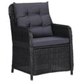 thumbnail image 2 of vidaXL 5 Piece Garden Dining Set Black, 2 of 5