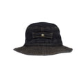 thumbnail image 3 of WITHMOONS Denim Bucket Hat Pocket Fishing Travel Sun Washed Cap DWB1452 (Black), 3 of 5