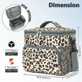 thumbnail image 6 of Fammart Insulated Lunch Bag for Adult/Women/Men, Reusable Lunch Box Cooler Soft Leakproof Tote, Thermal Meal Prep Lunch Pail with Adjustable Shoulder Strap for Picnic/School/Travel/Office,Leopard, 6 of 7