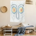 thumbnail image 2 of Psychedelic Tapestry, Confused Man Portrait Human Face with Large Hypnotic Eyes Trance Hand Drawn, Wall Hanging for Bedroom Living Room Dorm Decor, 40W X 60L Inches, Multicolor, by Ambesonne, 2 of 5