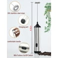 thumbnail image 3 of PwZzk Electric Milk Frother Handheld USB Type-C Rechargeable Mini Drink Mixer Frother For Coffee With Stainless Steel Stand Electric Tiny Whisk Blender Foam Machine For Lattes,Cappuccino,Matcha,Frappe, 3 of 6