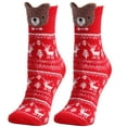 thumbnail image 4 of JeashCHAT Women Cute Christmas Vintage Printing Thicker Socks Long Sock Comfortable Socks, 4 of 4