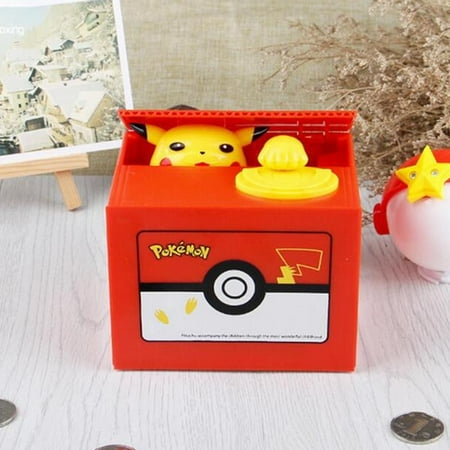 Pokemon Go Pikachu Coin Bank Moving Electronic Money Piggy