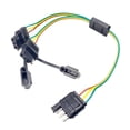 thumbnail image 4 of DYNWAVECA Universal 4-Way Flat Y-Splitter Trailer Light Wiring Plugs Adapters LED Strip Brake Turn Tailgate Light Bar Plug Adapter Extension Harness, 4 of 7