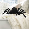 thumbnail image 2 of Peluche de araña negra, adorable juguete de araña de peluche, muñeca de araña para niños., 2 of 6
