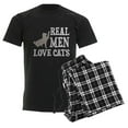 thumbnail image 6 of CafePress - Real Men Love Cats Pajamas - Men's Dark Loose Fit Cotton Pajama Set, 6 of 7