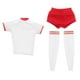 thumbnail image 5 of 2 Piezas Ropa de Niña Baoblaze Camiseta Pantalones Cortos Disfraz Hecho a Mano Medias Escala 1:6, 5 of 8
