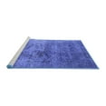 thumbnail image 2 of Ahgly Company Machine Washable Indoor Rectangle Oriental Blue Industrial Area Rugs, 7' x 10', 2 of 4
