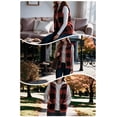 thumbnail image 2 of Busydd Women Fleece Vest Fashion Plaid Sleeveless Warm Fuzzy Winter Vest for Women Casual Stand Collar Zipper Women's Outerwear Vests with Pockets, 2 of 11