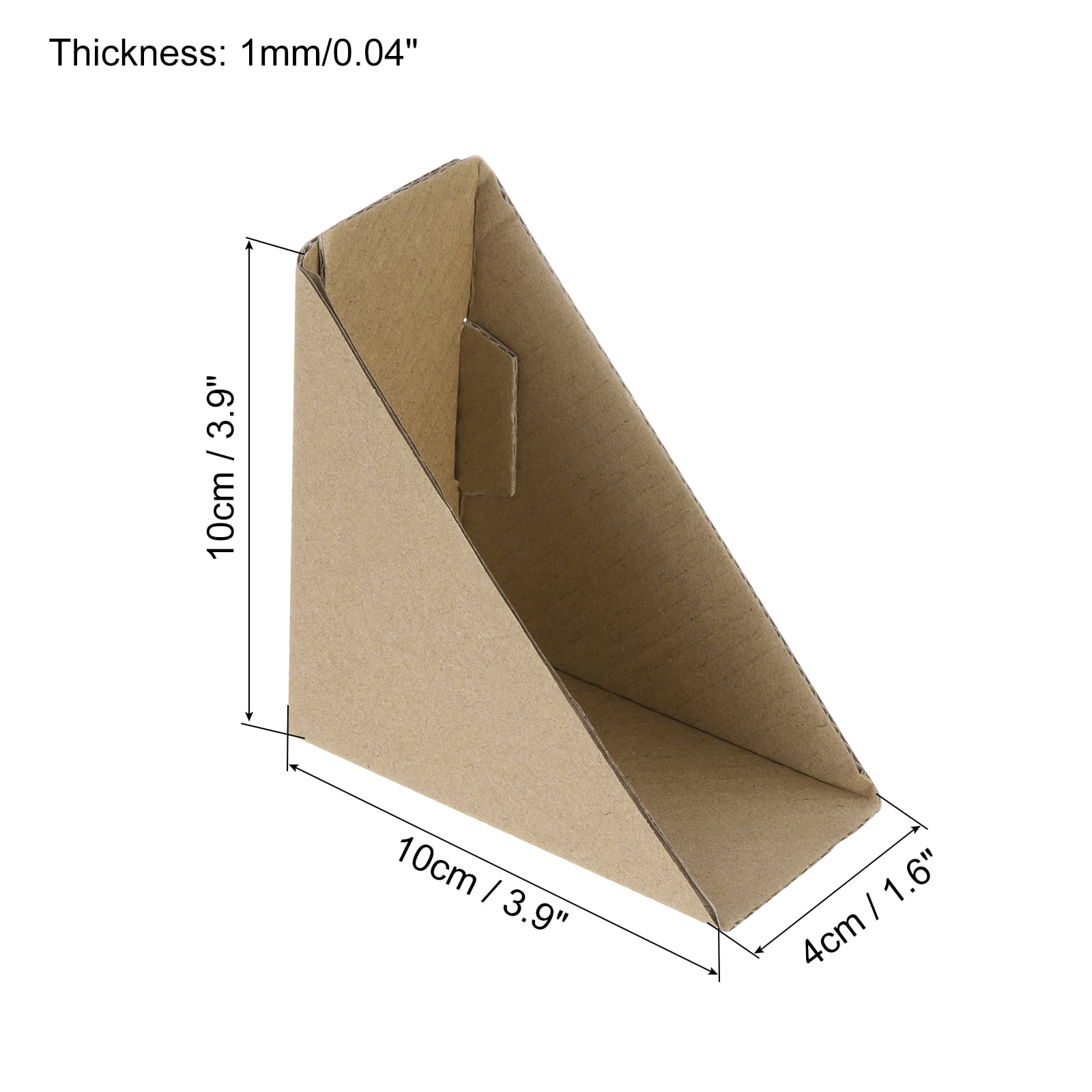 Uxcell Adjustable Cardboard Corner Protector Cardboard Edges Protector 10x10x4cm for Packing, Shipping Pack of 100 Brown