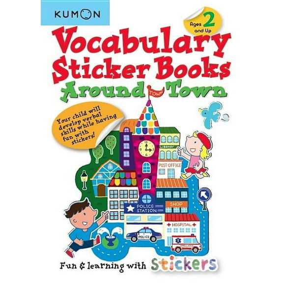 Kumon Vocabulary Sticker Books Around Town, (Paperback)
