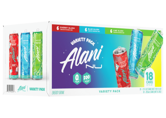 Alani Nu Energy Drink, Variety Pack, 12 fl oz, 18 ct