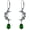 Green, variant on THOYAS 925 Sterling Silver Vintage Retro Oxidized Moon Crescent Dangle Drop Leverback Earrings with 12 Months Birthstone Jewelry Gifts for Women Her