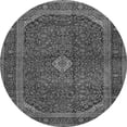 thumbnail image 1 of Ahgly Company Indoor Round Medallion Gray Traditional Area Rugs, 7' Round, 1 of 1