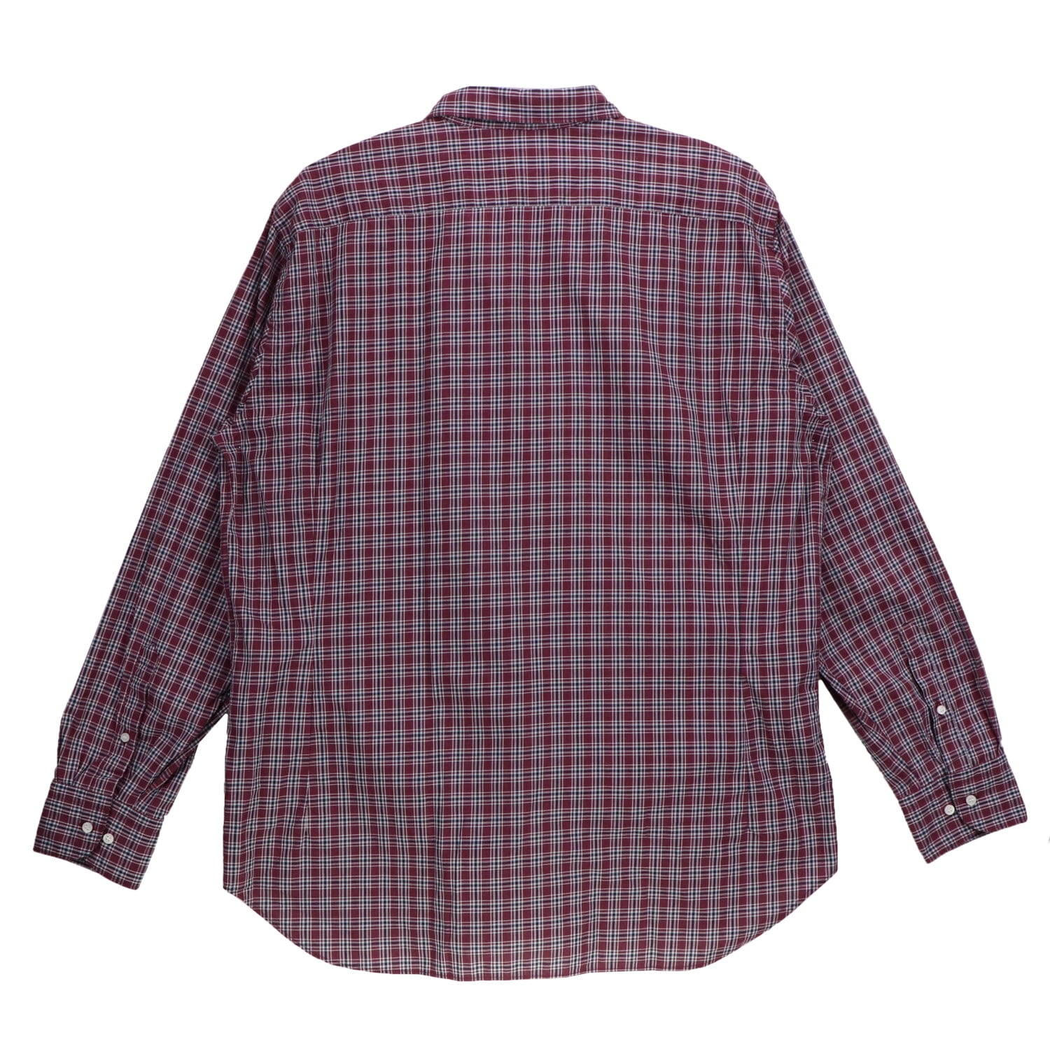 Black Long Sleeved Checkered Cotton 