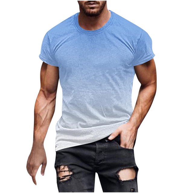 Birdeem T-Shirt à Manches Courtes Imprimé pour Hommes Col Rond Mode Décontractée Manches Courtes