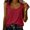 Wine, variant on Comdrip Crop Cotton Linen Tank Tops for Women Bowknot Ruched Crew Neck 2026 Summer Casual Sleeveless Fitted Loose Fit Beige L