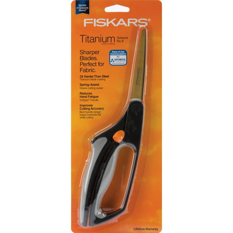 Fiskars Cuts + More Multi-tool Scissors, Includes Protective Case With  Scissor Sharpener, Length: 23 cm, Titanium Coating, Stainless Steel