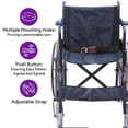 thumbnail image 3 of Wheelchair Seatbelt With Push Button, Quick Release - Secure And Easily Attachable Belt Positioning Lap Strap, 3 of 4