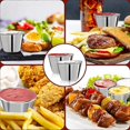 thumbnail image 3 of 50 Pcs Coupes à Sauce en Métal 25 Oz Ramequins Coupes à Sauce en Acier Inoxydable Réutilisables Contenant à Condiments en Métal, 3 of 5