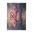 thumbnail image 2 of BZSMCE Square Tablecloth Flamingos Fall in Love Pattern Pattern Tableclothes, 2 of 9