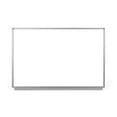 Luxor WallMounted Dry Erase Board, 36" x 24", Silver Aluminum