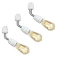 thumbnail image 1 of FSLiving Circuit H-Type Track Head Pendant Light Adjusted Angle E26 Base Ceramic Retro Vintage Design White Track Lighting for Pet House Gallery Mirror Front (No Bulb,No Track) - Set of 3, 1 of 7