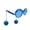 Blue, variant on Aellinatey Vintage Sunglasses Womens Ball Pendant Sun Glasses Shade Disco PartyGlasses