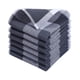 thumbnail image 2 of Juego de 6 Paños de Cocina de Algodón Absorbentes de 33 X 33 Cm para Lavar, Limpiar y Secar Platos. Suaves, Duraderos y Resistentes a La Decoloración. Disponibles En Negro, Gris, Rojo y Azul., 2 of 7