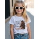 thumbnail image 1 of Young Girl Casual Floral & Horse Print Short Sleeve Crew Neck T-Shirt, Suitable For Summer, 1 of 7