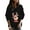 Black, variant on asdoklhq Christmas Clearance Clothing Under $5.00,Women's Christmas Printed Round Neck Long Sleeved Top Loose Fitting Sweater